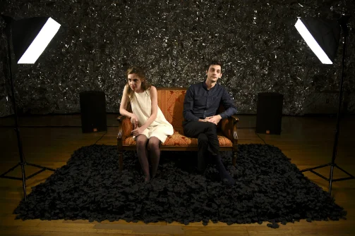 Eliza Bent and Daniel Kublick in Tom & Eliza . Photo by Knud Adams.
