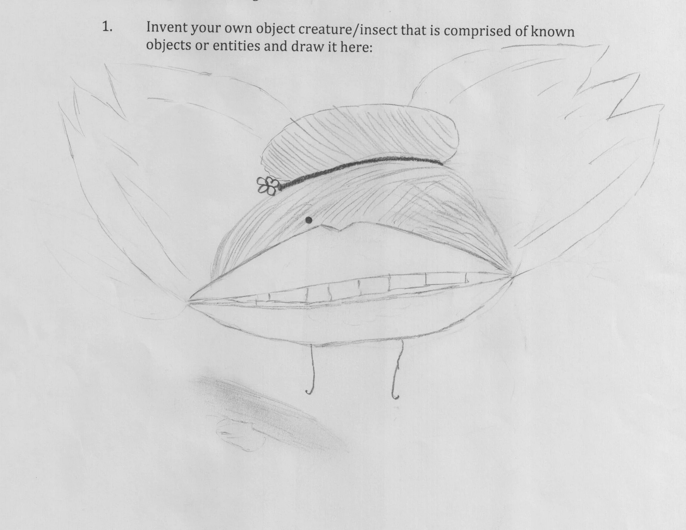 the hairstyle-mouth-fly by Maria Guanga ('19)
