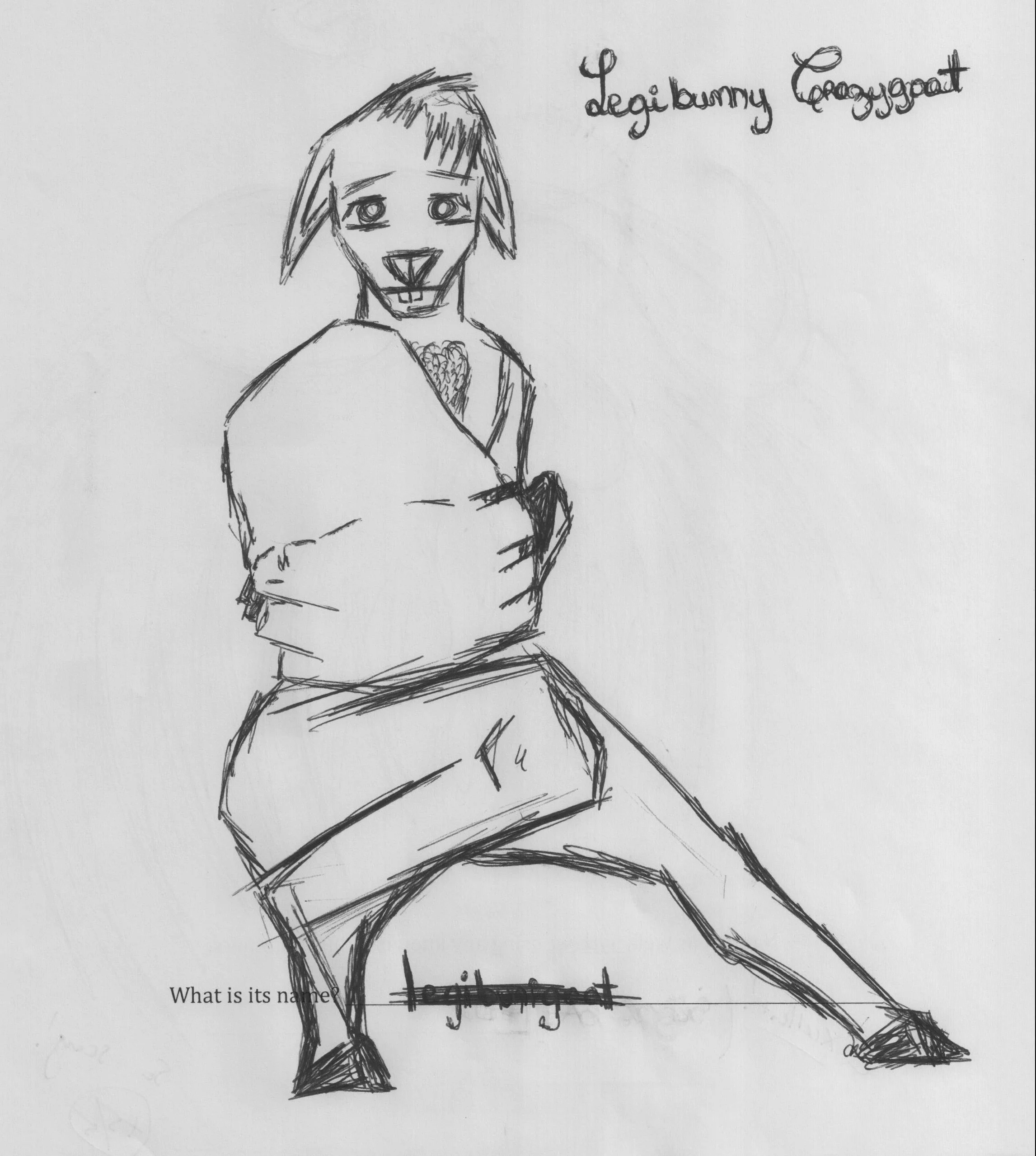 the Legibunny Crazygoat by Alexnyves Pierre Louis ('19)