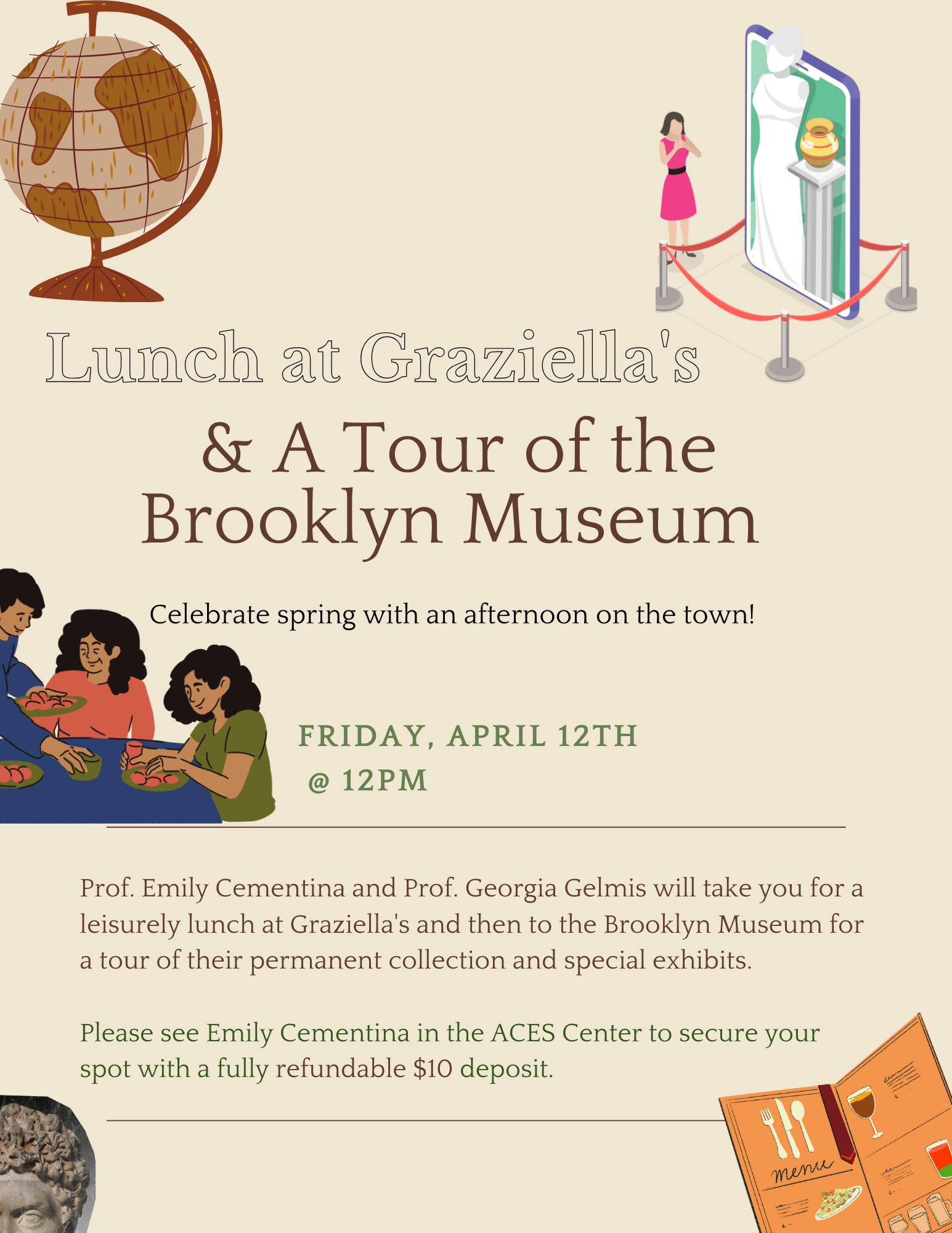 Lunch at Graziella 's & A Tour of the Brooklyn Museum