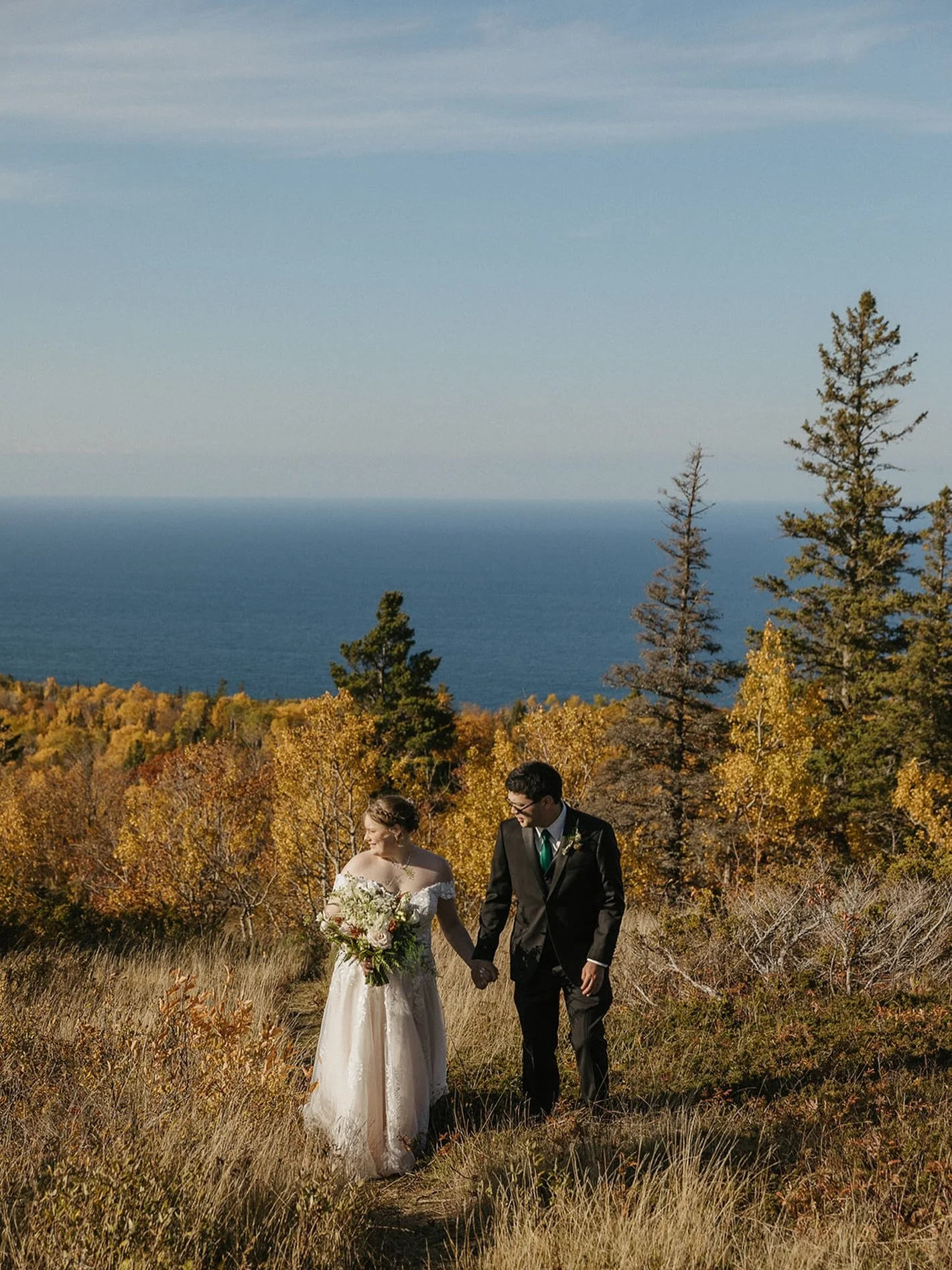 Brockway Mountain during peak fall is absolute perfection 🍂