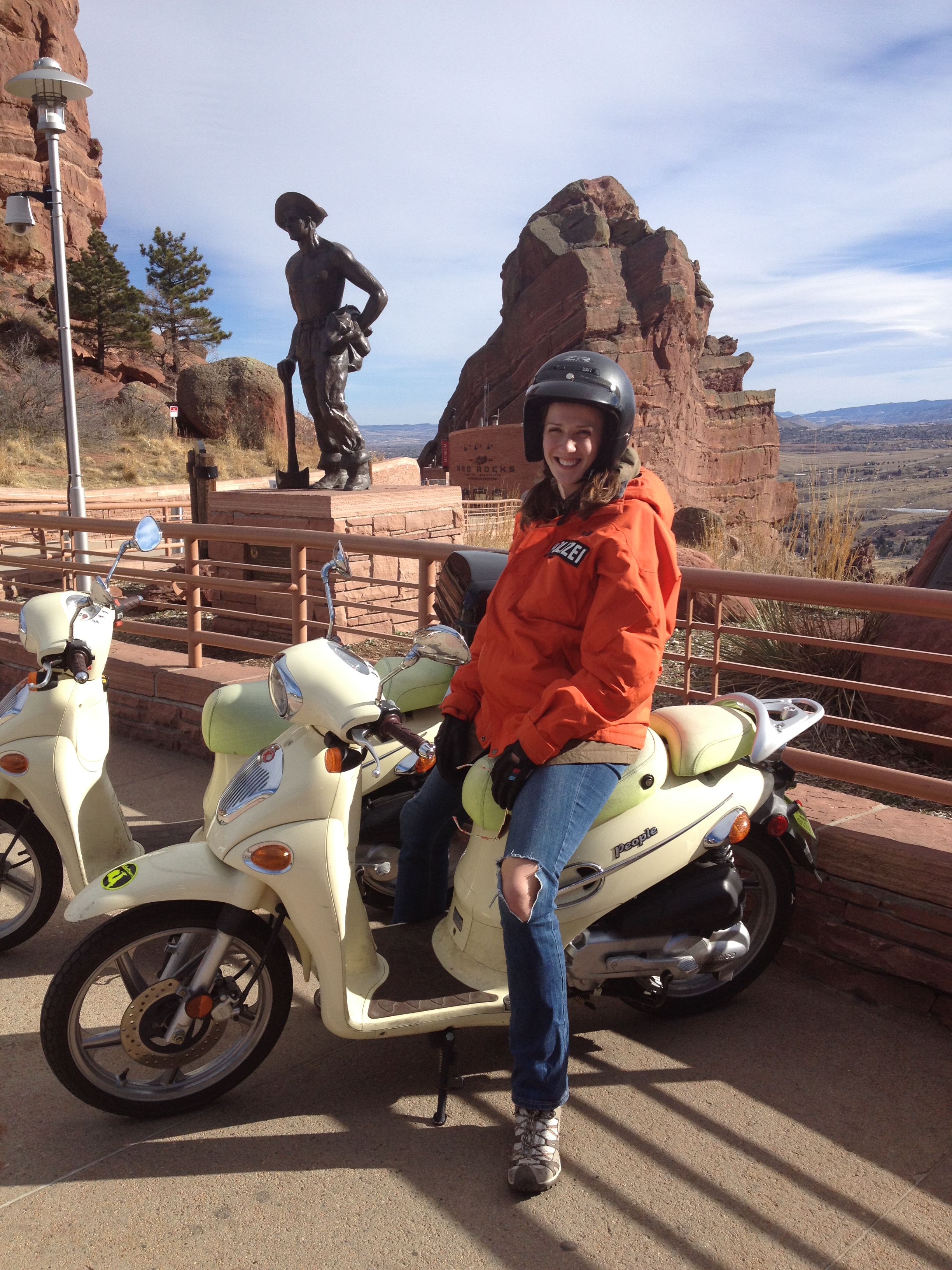 Confident and competent riders can ride to Red Rocks Amphitheatre.