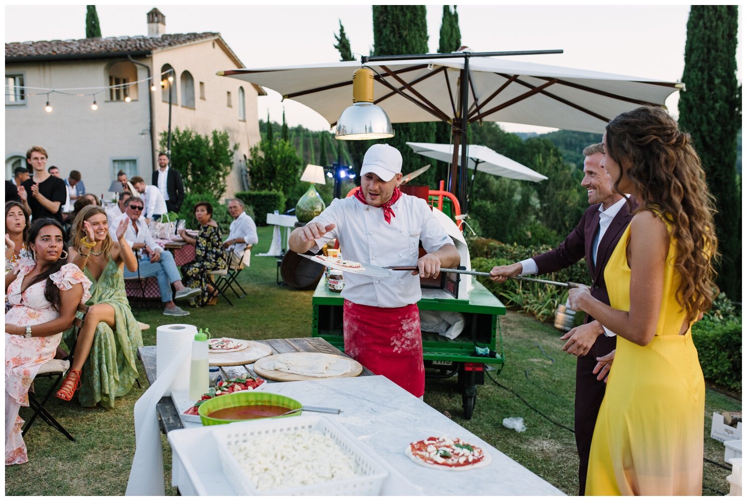 Pizza Party Wedding in Tuscany