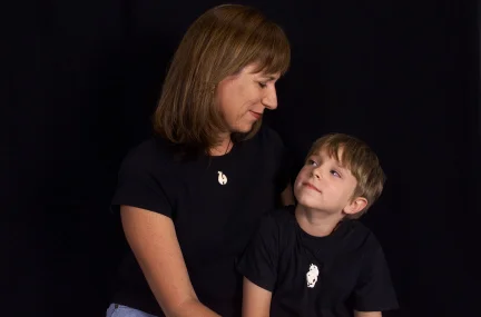 Kari with Sawyer at age 7