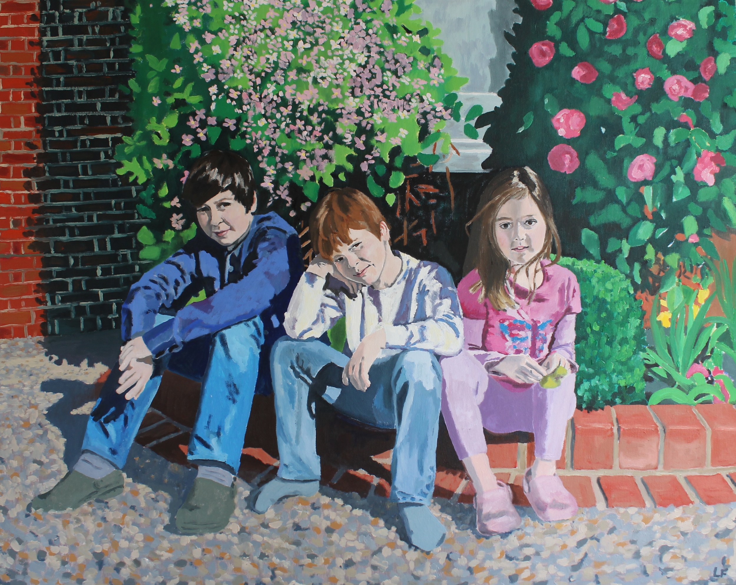 Springtime In The Garden Original oil on canvas 26 x 18 inches / 100 x 80 cm SOLD