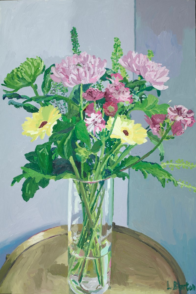 Still Life With Mixed Chrysanthemums Original oil on board 20 x 30 inches / 51 x 76 cm SOLD