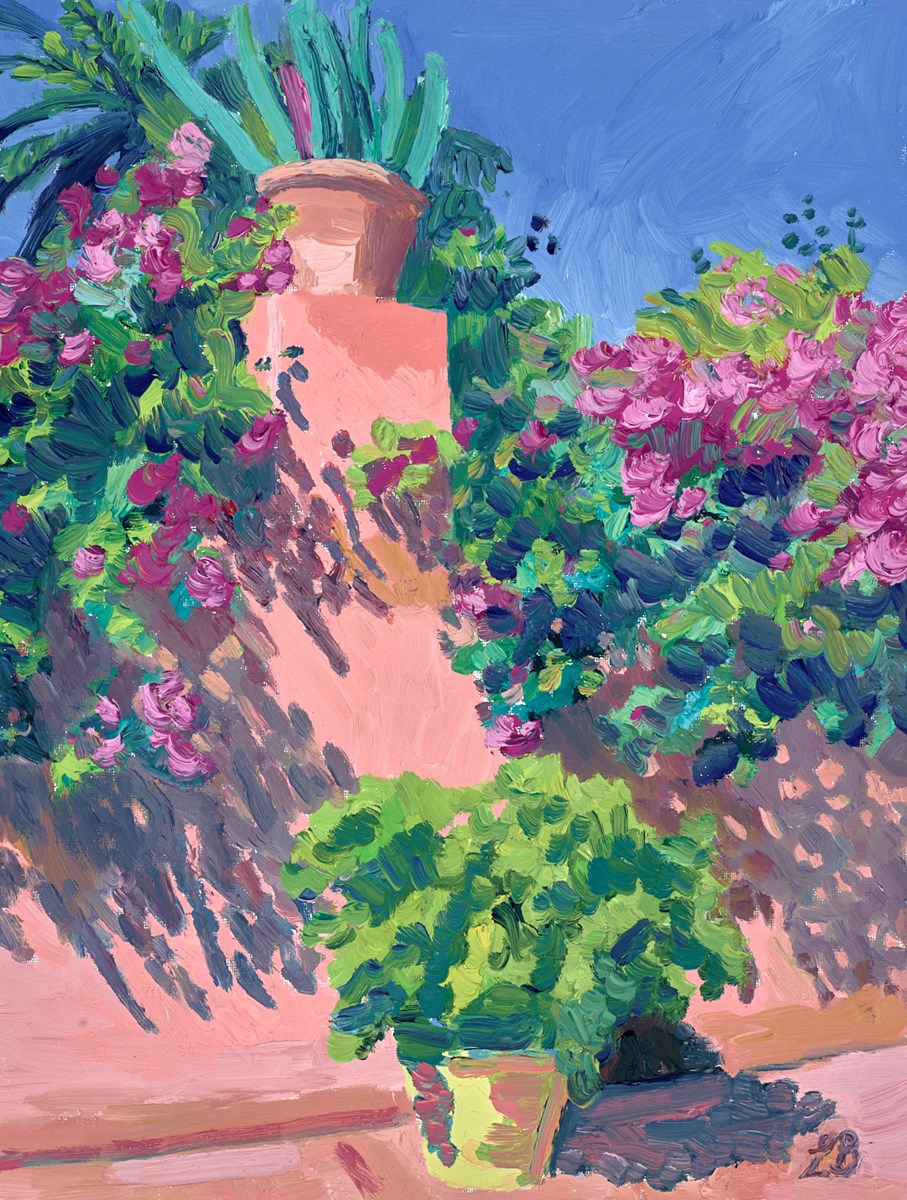 Pink Heights Original oil on board 12 x 16 inches / 30 x 40 cm SOLD