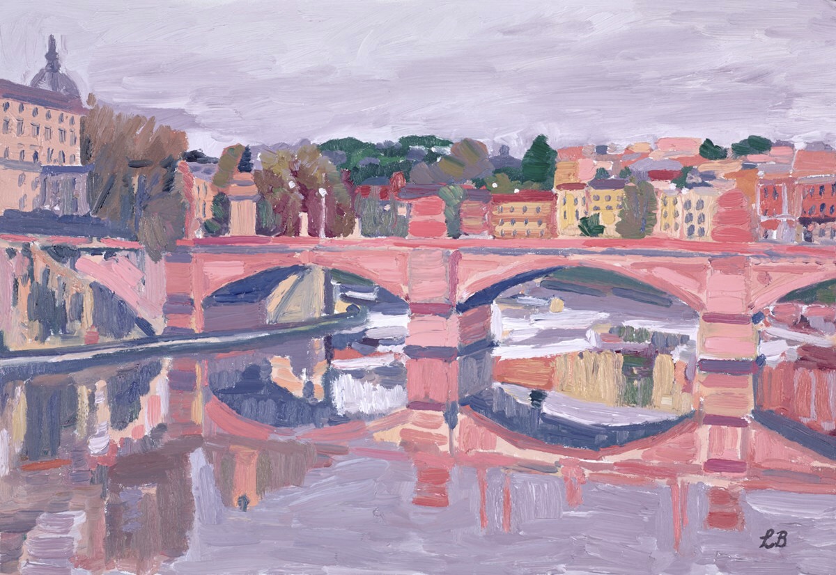 Memories of Rome Original oil on board 26 x 18 inches / 66 x 46 cm SOLD