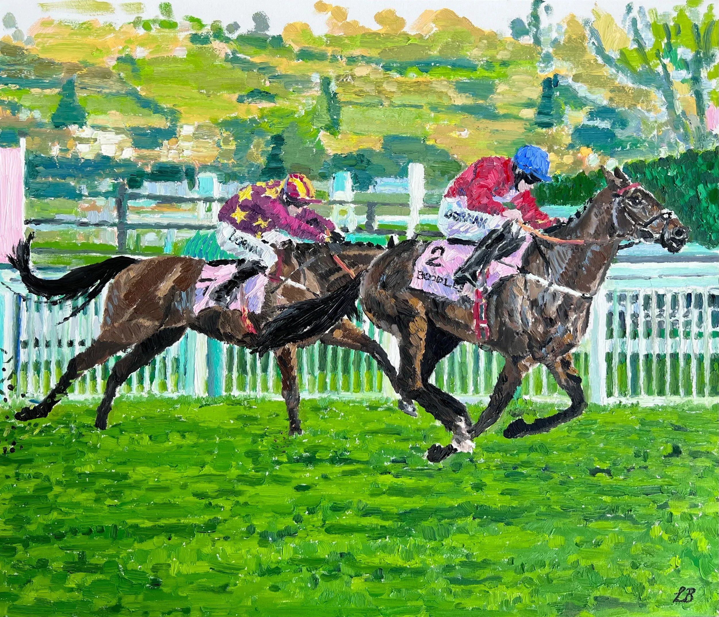 Rachael Blackmore and A Plus Tard Win The Cheltenham Gold Cup  Original Oil / 61 x 71 cm (unframed) / Box Framed £2,200