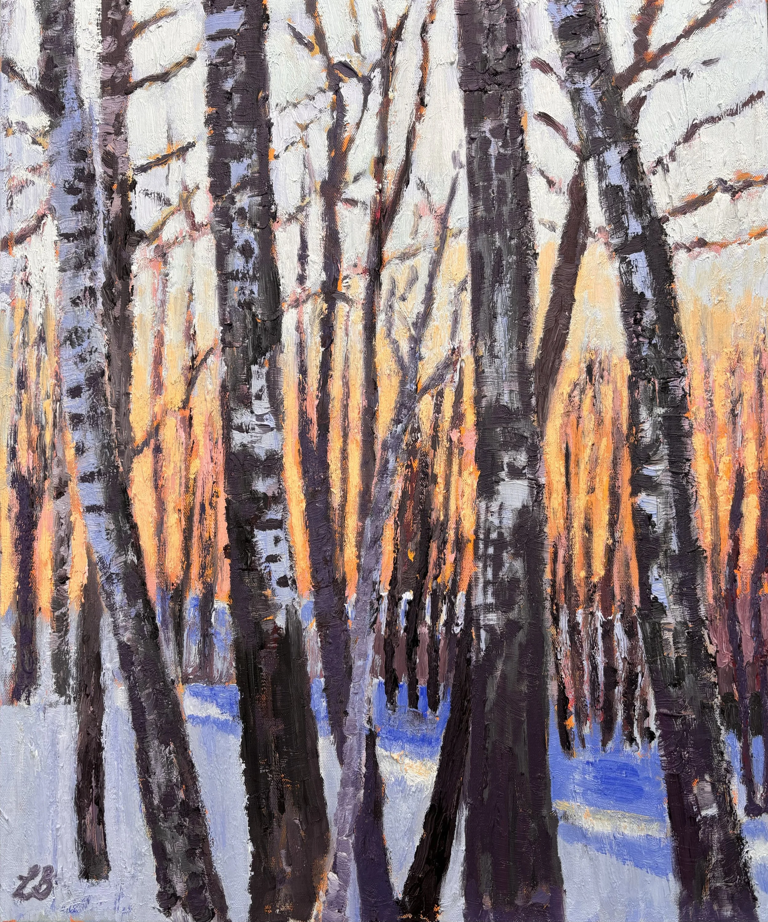   Winter Walk  Oil Painting 61 x 51 cm / Box Framed 68 x 138 / £1,695