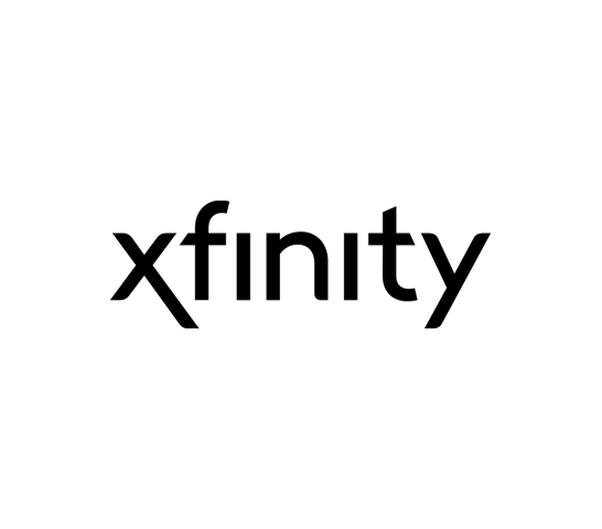 Logo of the company Xfinity in black text on a white background.