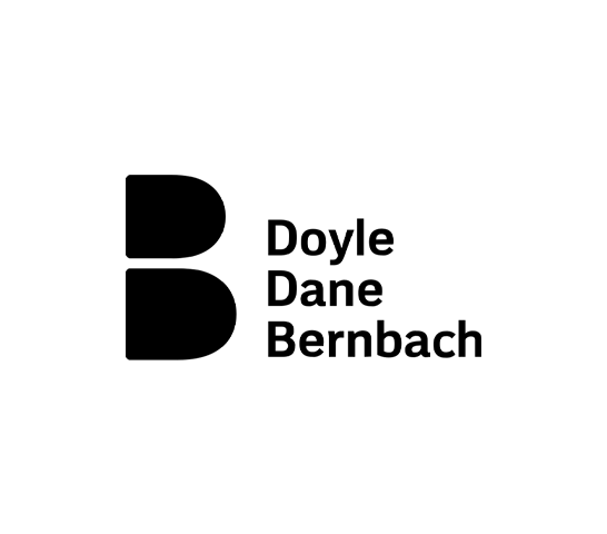 Logo of the company Doyle, Dane, Bernbach in black text on a white background.
