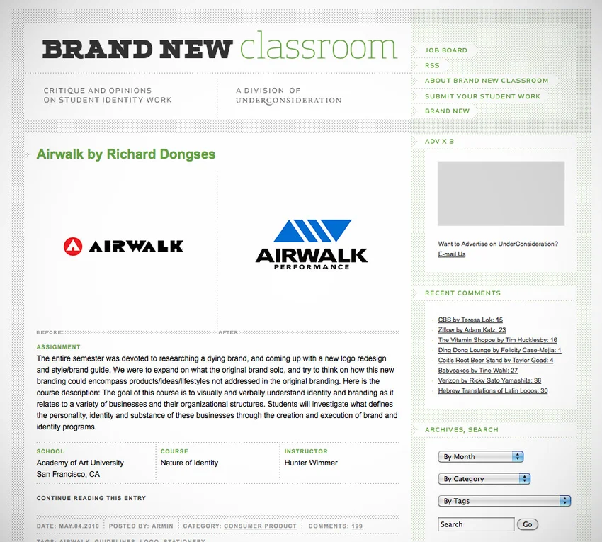 ​Featured in Brand New Classroom.