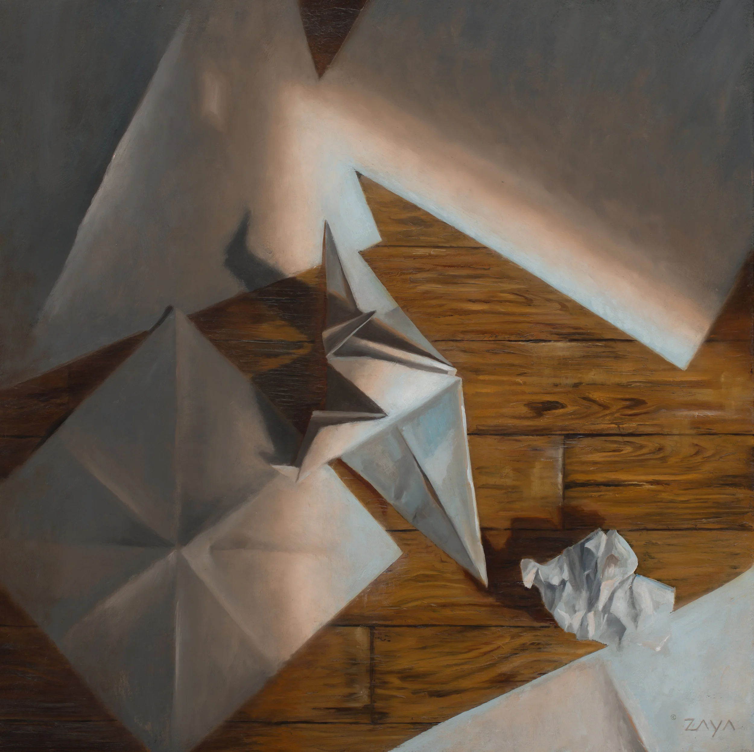 Paper Crane in Morning Light