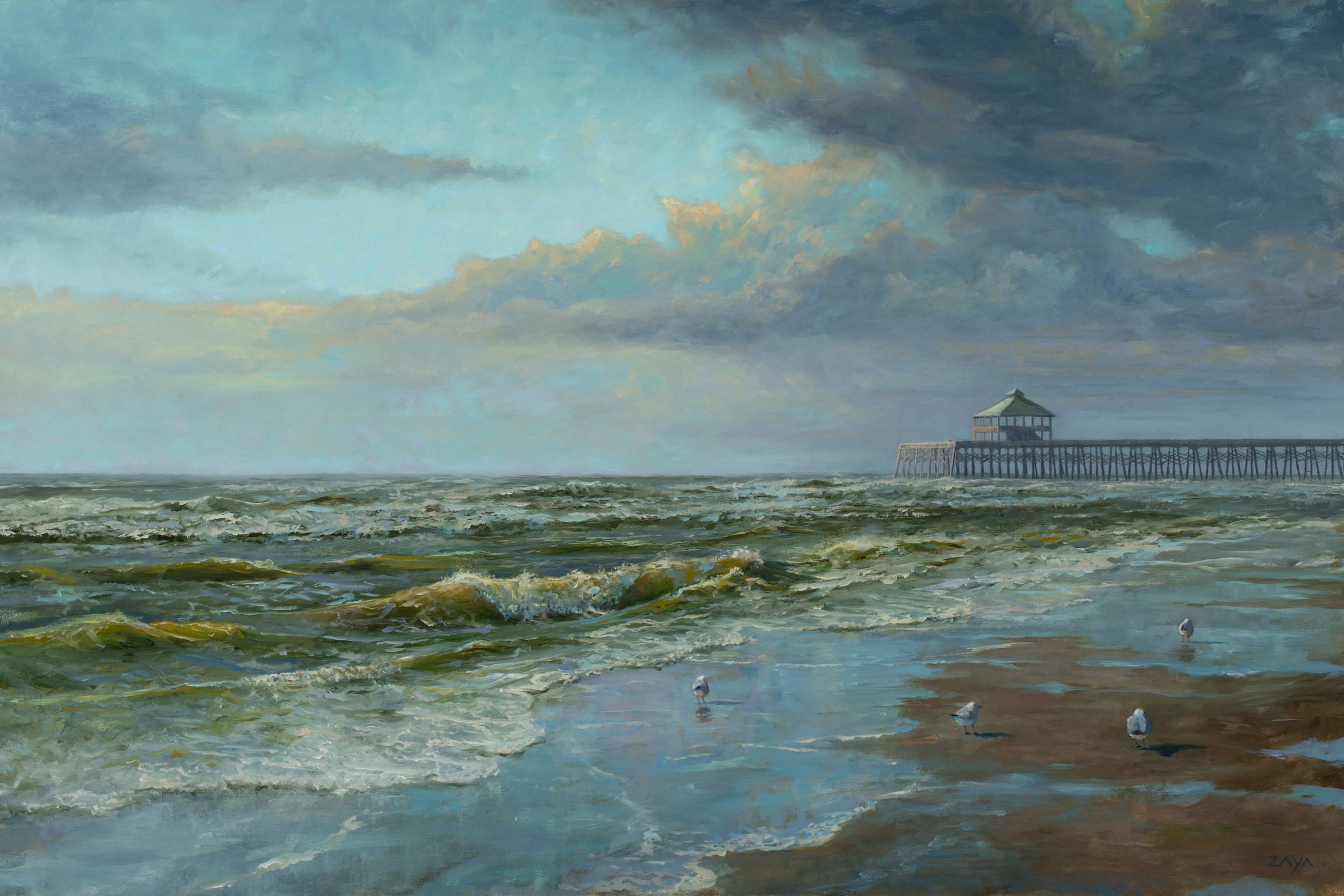 An Evening Stroll at Folly Pier