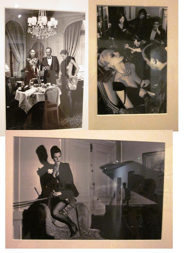 Images from Newton's "High Society" collection, showing at The Art Gallery of NSW