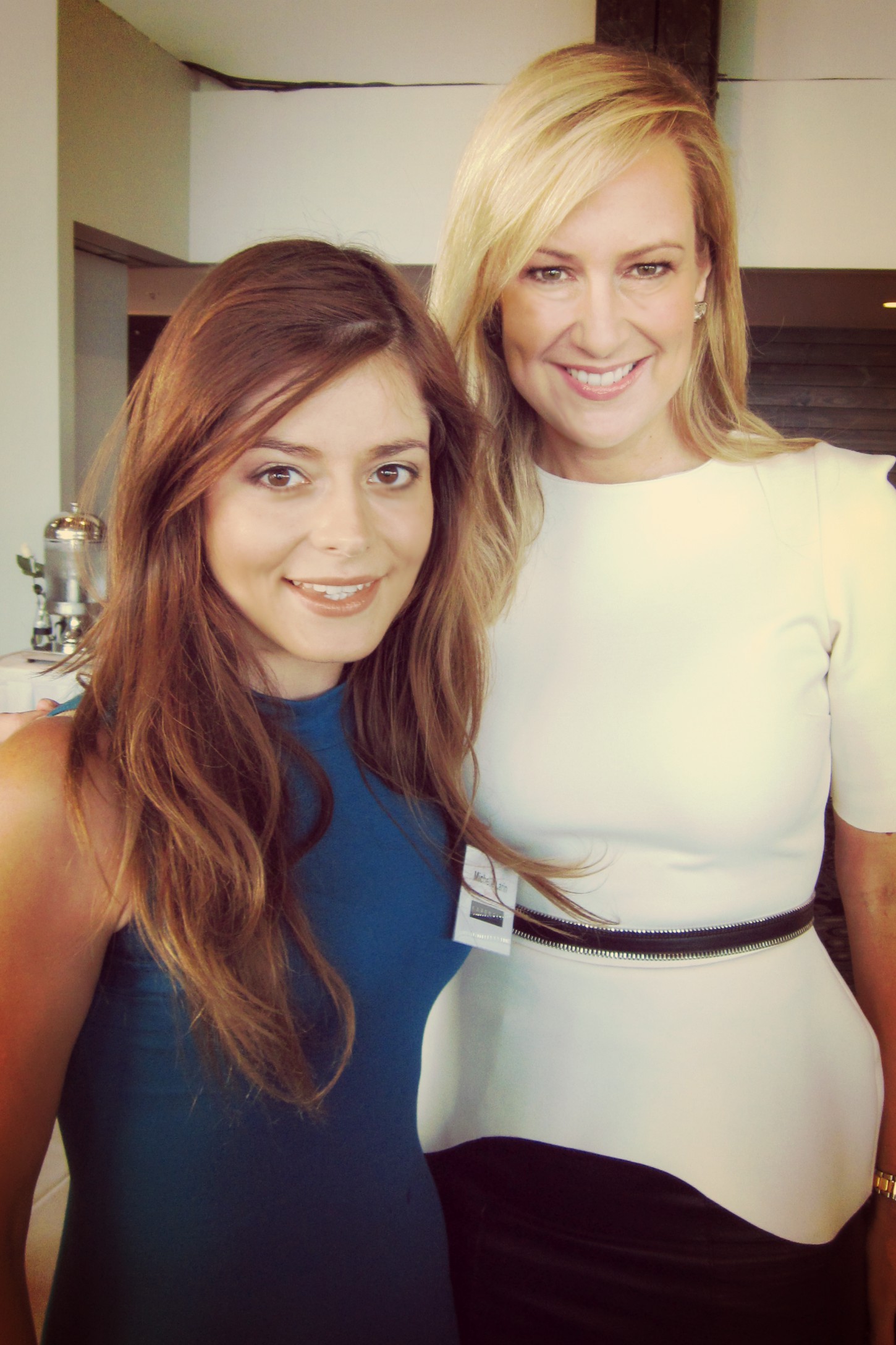 NSS editor, Michelle Larin, with TV personality, Melissa Doyle.