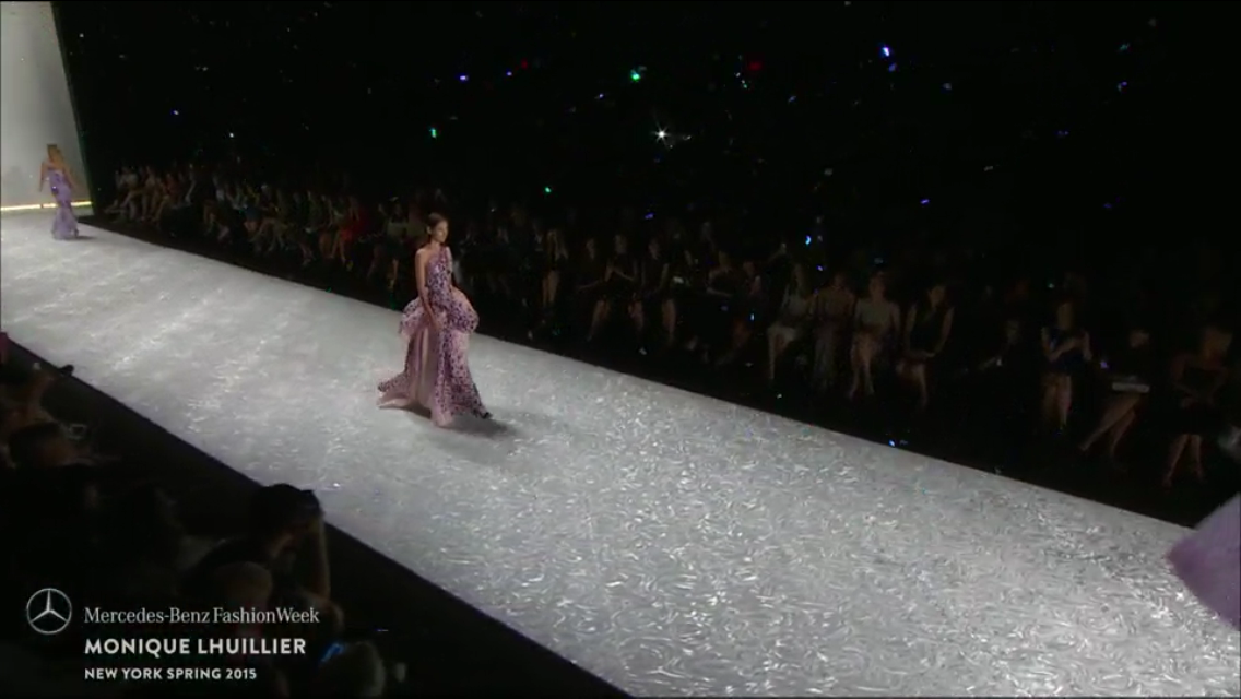 Screenshot taken from live stream of Monique Lhuillier.
