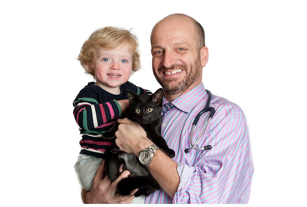 Dr Alex and his son. It's a family run practice.