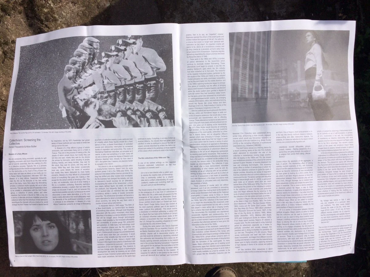 Daniel Fitzpatrick and Alice Butler on ‘Collectivism: Screening the Collective’ in latest Enclave Review https://enclavereview.wordpress.com/