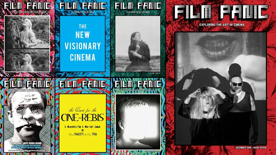 FILM PANIC Magazine is a publication edited by Daniel Fawcett & Clara Pais dedicated to contemporary artist moving image and experimental film featuring interviews, essays, manifestos and diaries.