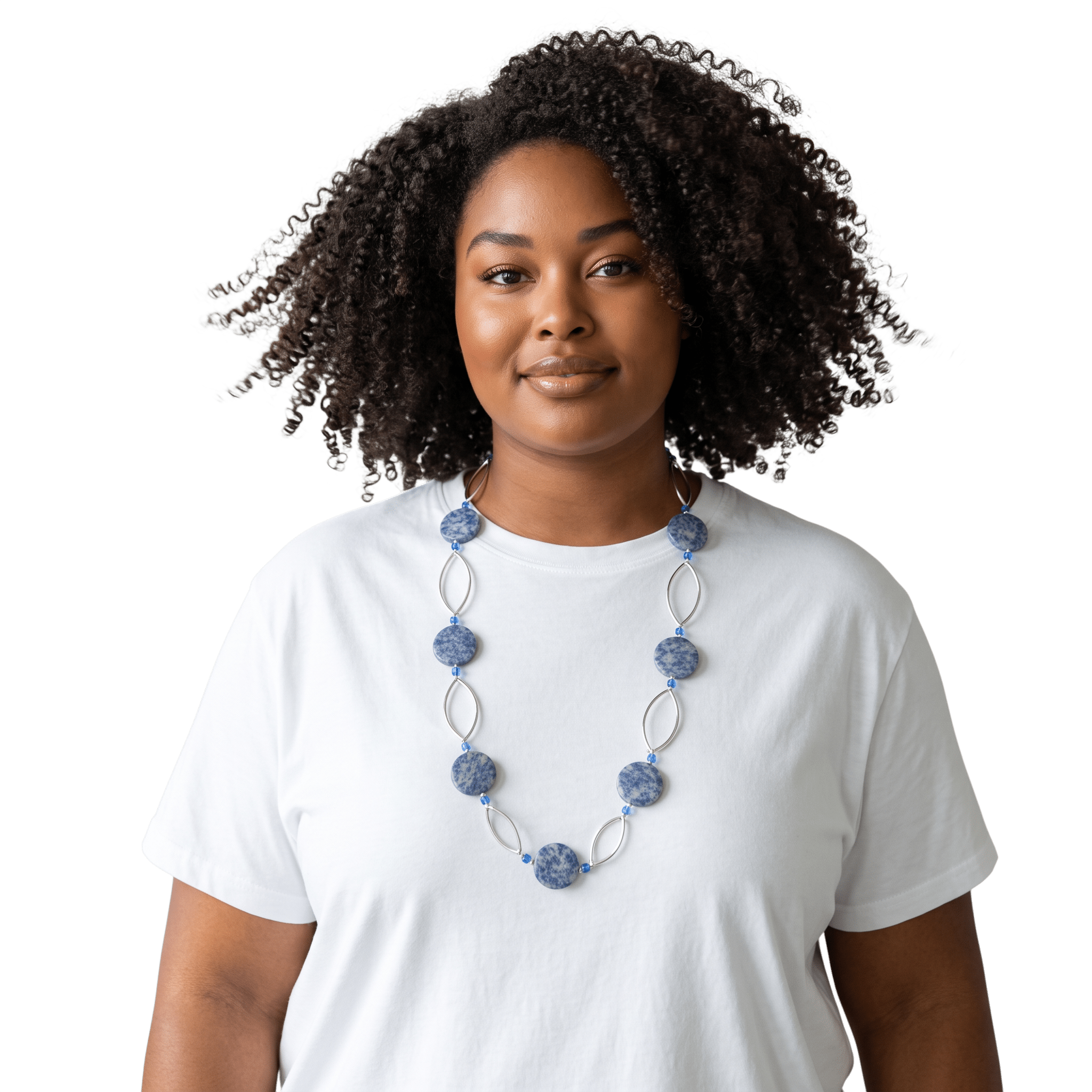 A Touch of Blue Necklace by Lise Spence-Parsons for Lottie's Trinkets - Always Beautiful