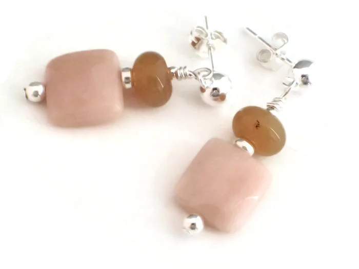 These are the October sterling offering, featuring pink and honey opals! Totally gorgeous! I'd have these on my birthday list for sure!