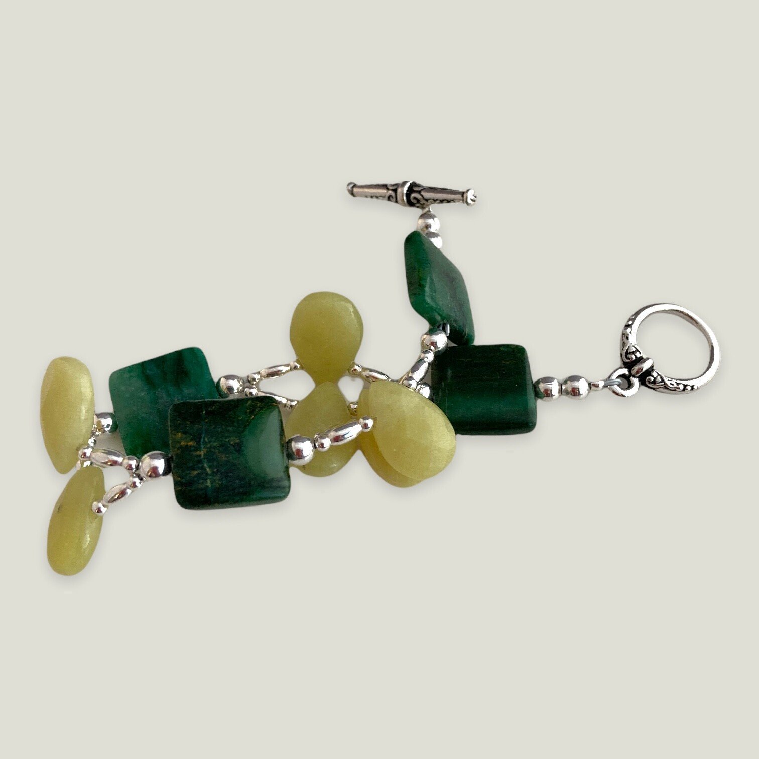 Jade Duo Bracelet by Lise Spence-Parsons for Lottie's Trinkets - Always Beautiful