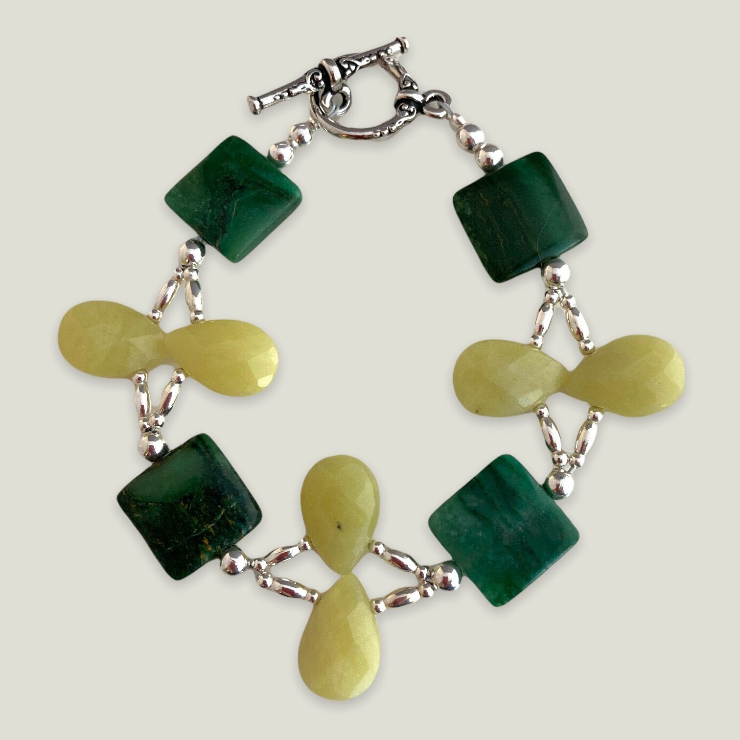 Jade Duo Bracelet by Lise Spence-Parsons for Lottie's Trinkets - Always Beautiful