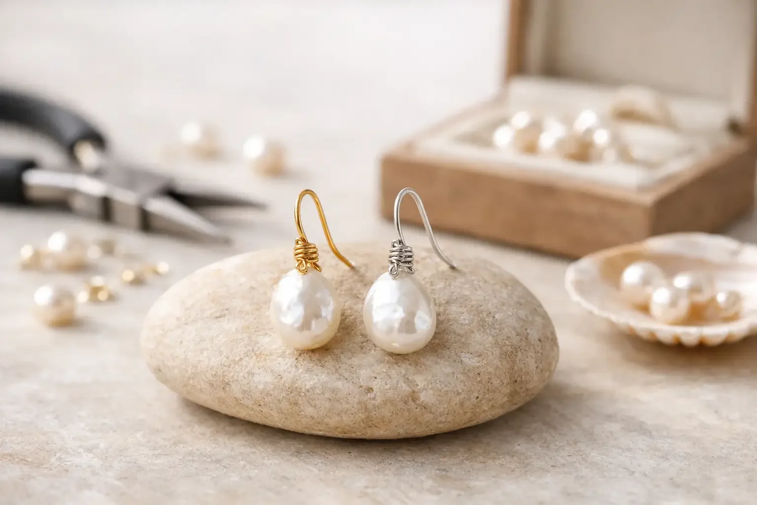 Artisan Freshwater Pearl Earrings Made Personal