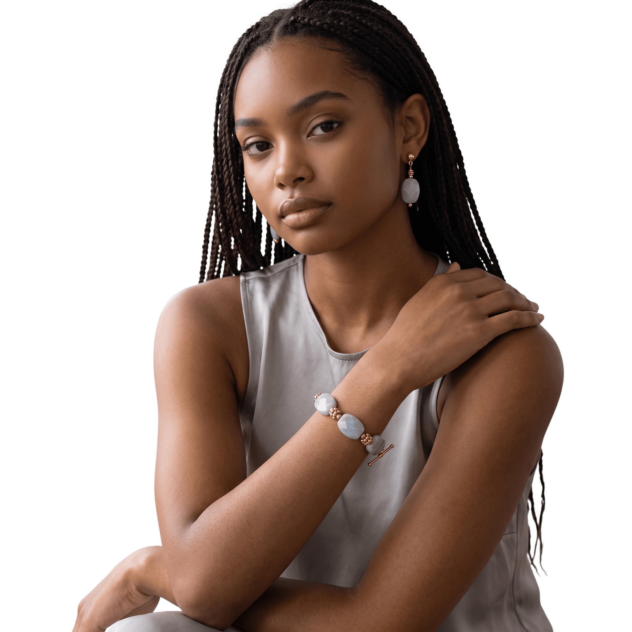 The Last Ice Bracelet and Earrings Set by Lise Spence-Parsons for Lottie's Trinkets - Always Beautiful