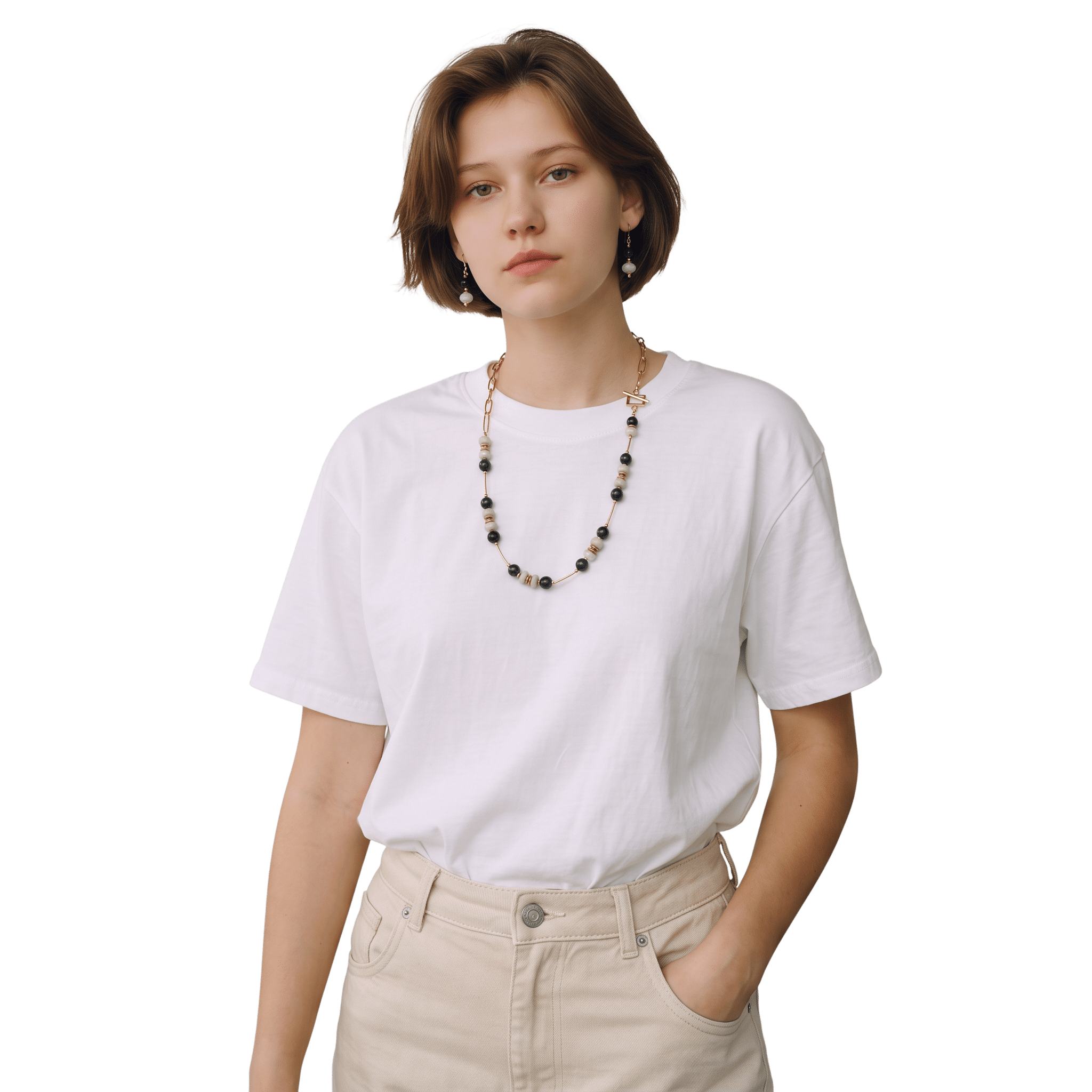 First Greens Necklace and Earrings Set by Lise Spence-Parsons for Lottie's Trinkets - Always Beautiful