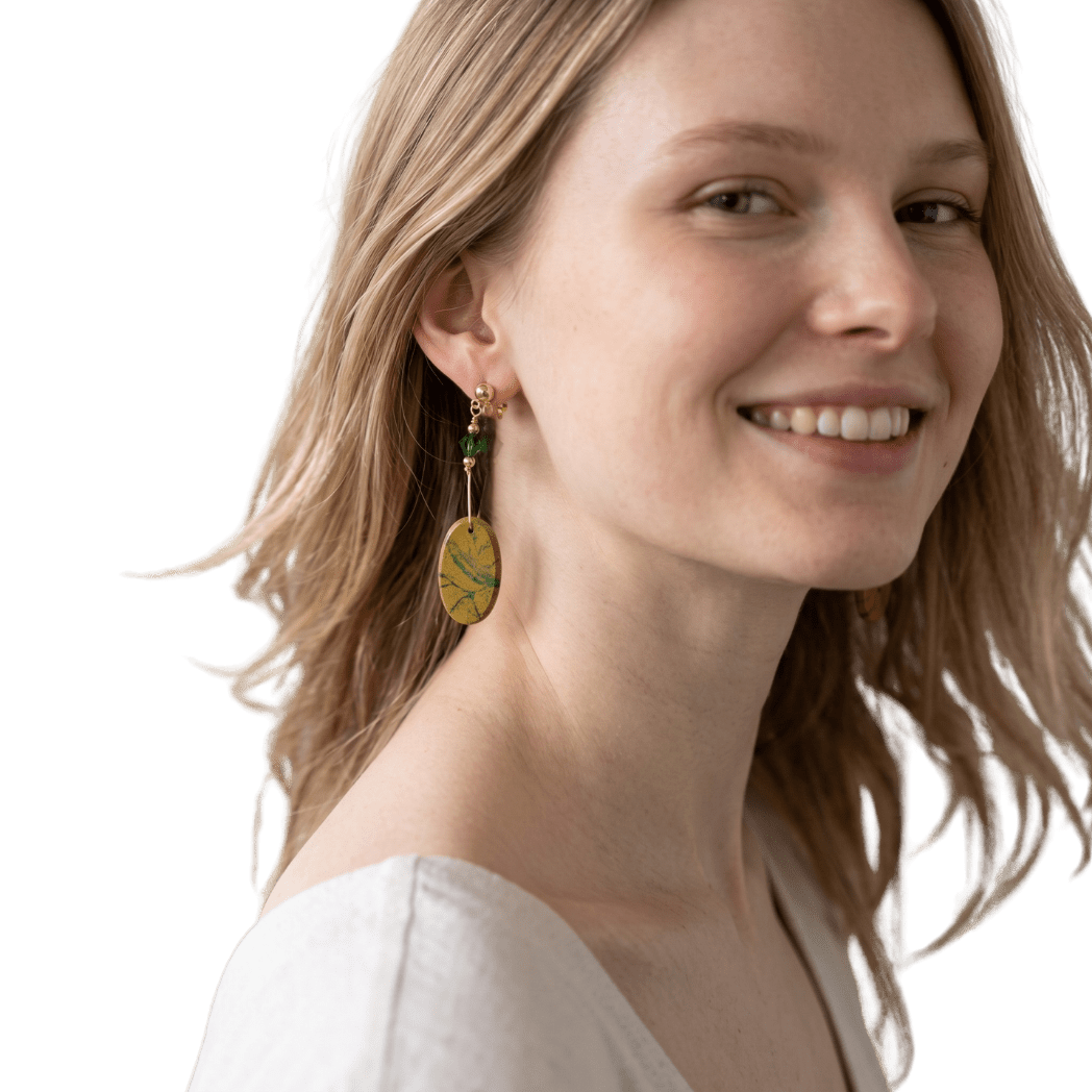 Woodland Path 14k Gold Earrings by Lise Spence-Parsons for Lottie's Trinkets - Always Beautiful