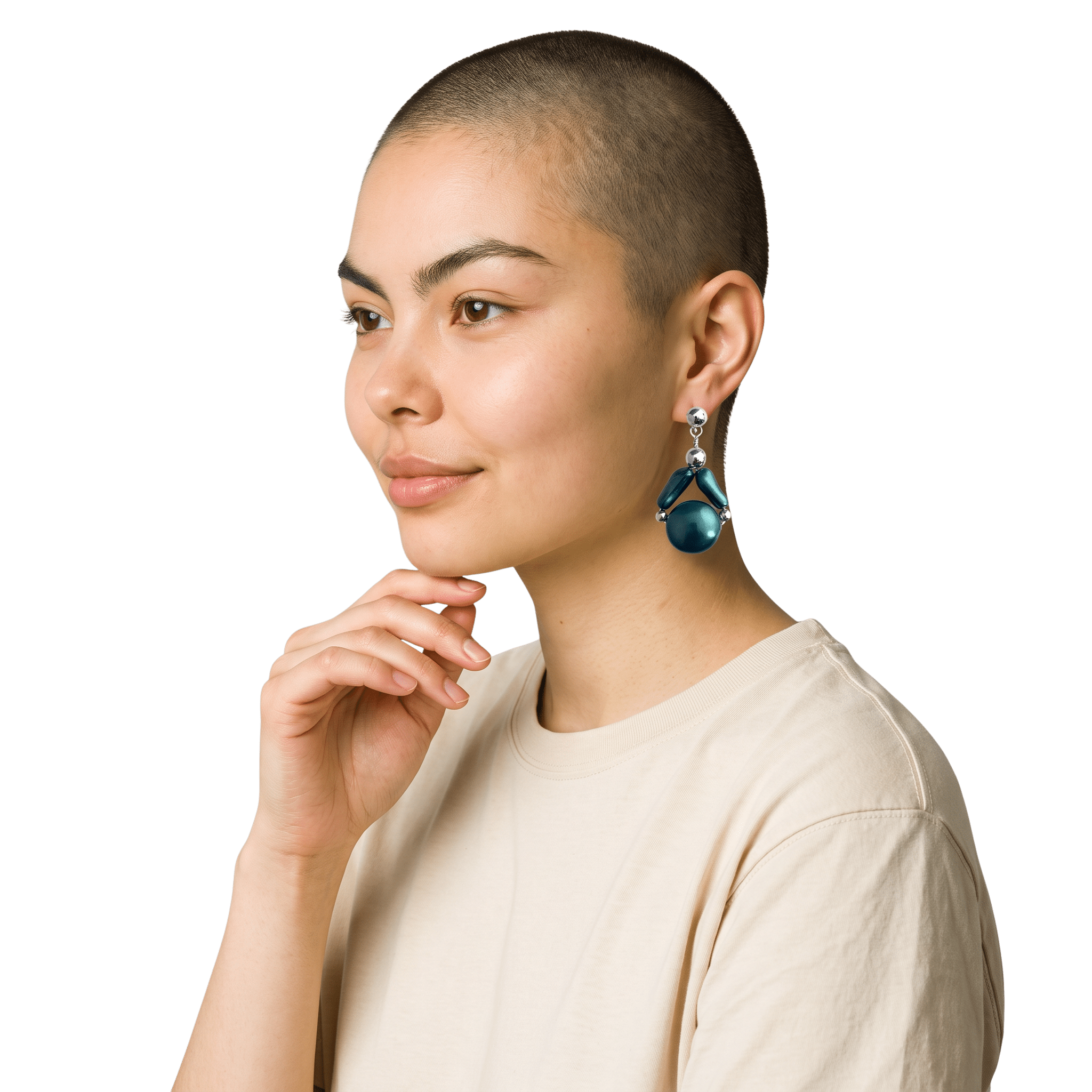 Ocean Teal Sterling Silver Earrings by Lise Spence-Parsons for Lottie's Trinkets - Always Beautiful