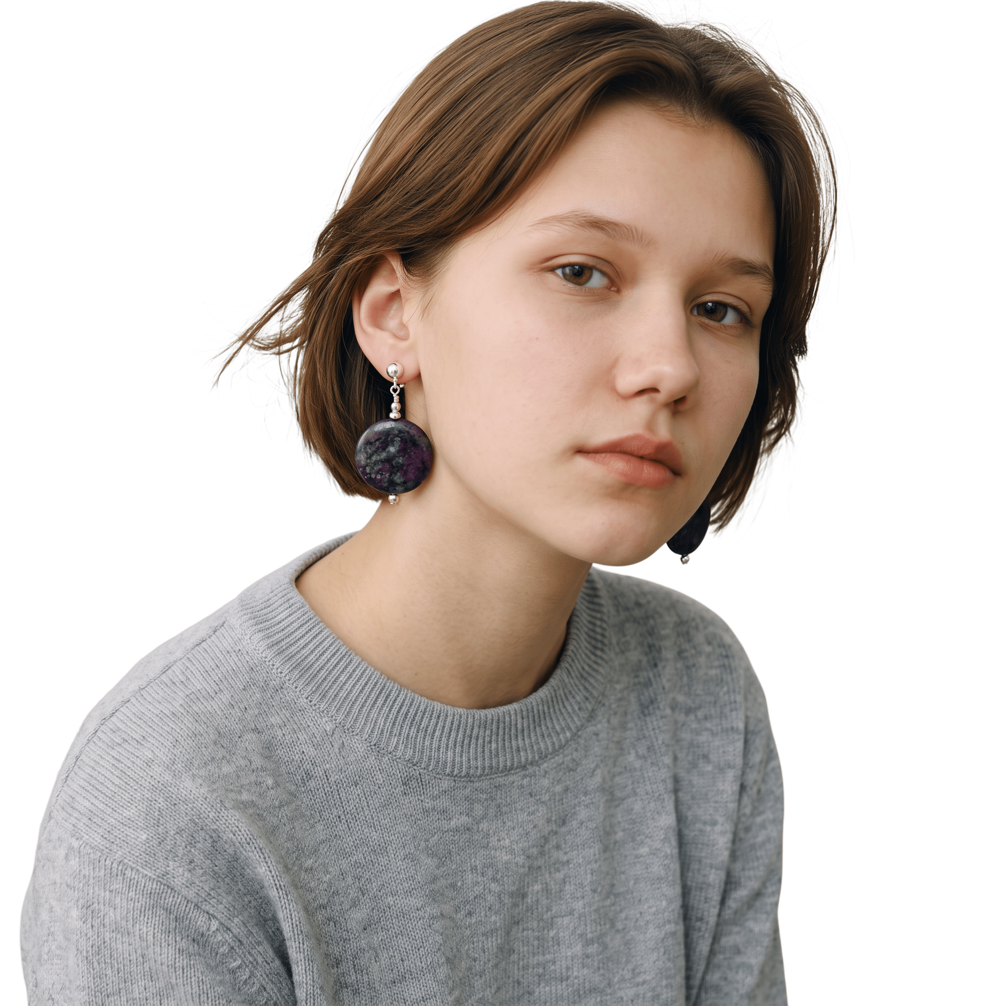 Midnight Bloom Sterling Silver Earrings by Lise Spence-Parsons for Lottie's Trinkets - Always Beautiful