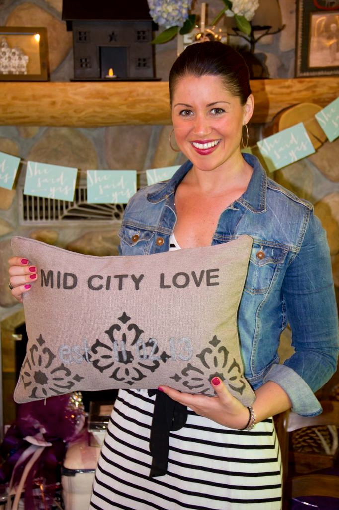  A SPECIAL GIFT FROM AMANDA. MID CITY LOVE PILLOW.&nbsp; 