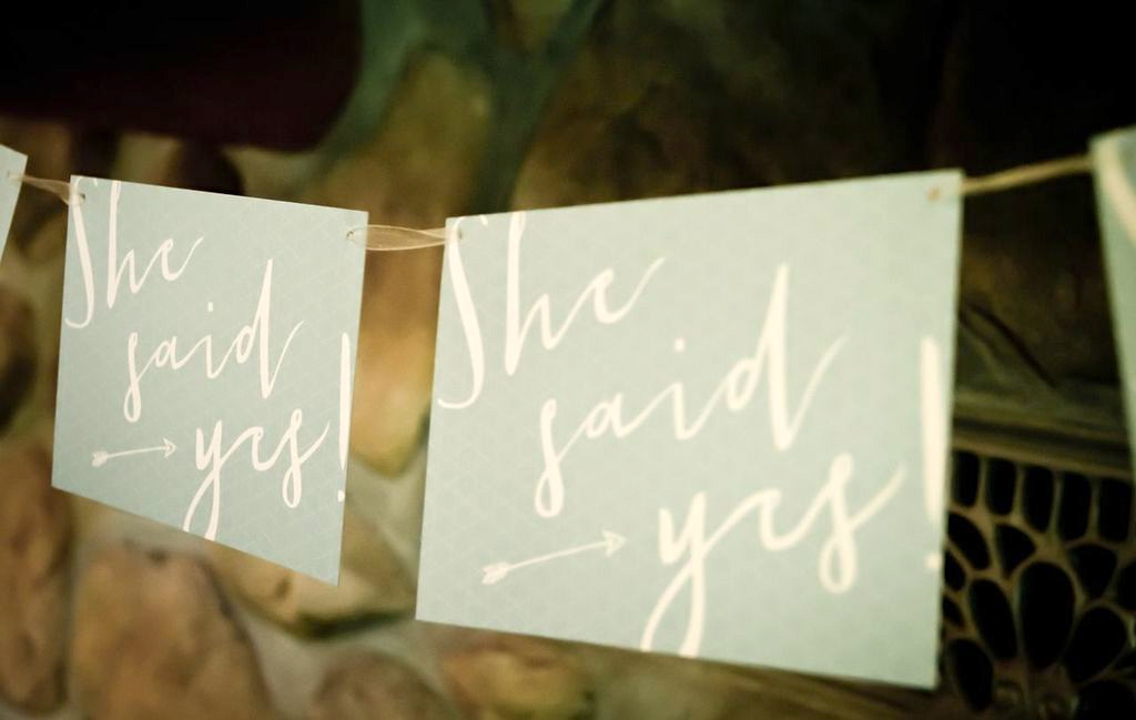 'SHE SAID YES' INVITES - DESIGNED BY AMY O'DONNELL. 