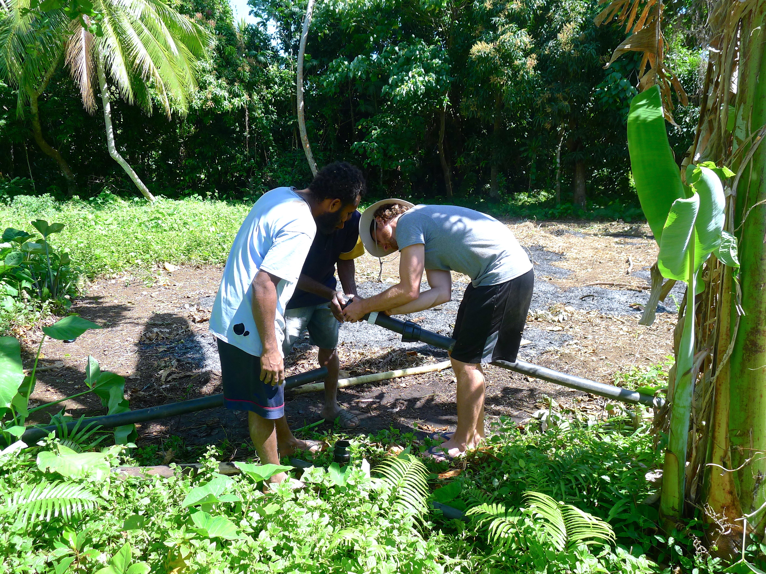  FIXING THE WATER SYSTEM.&nbsp; 