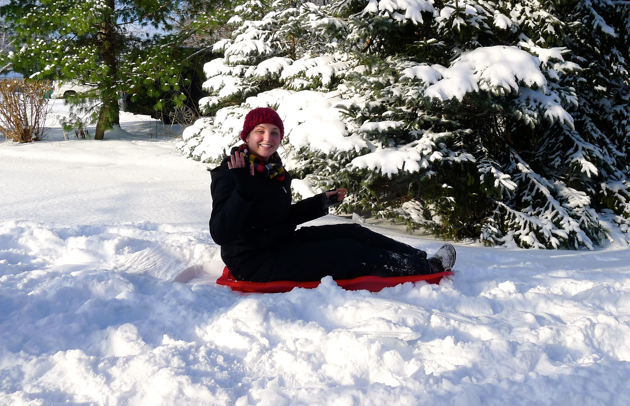  SLEDDING ON THE LAKE.&nbsp; 