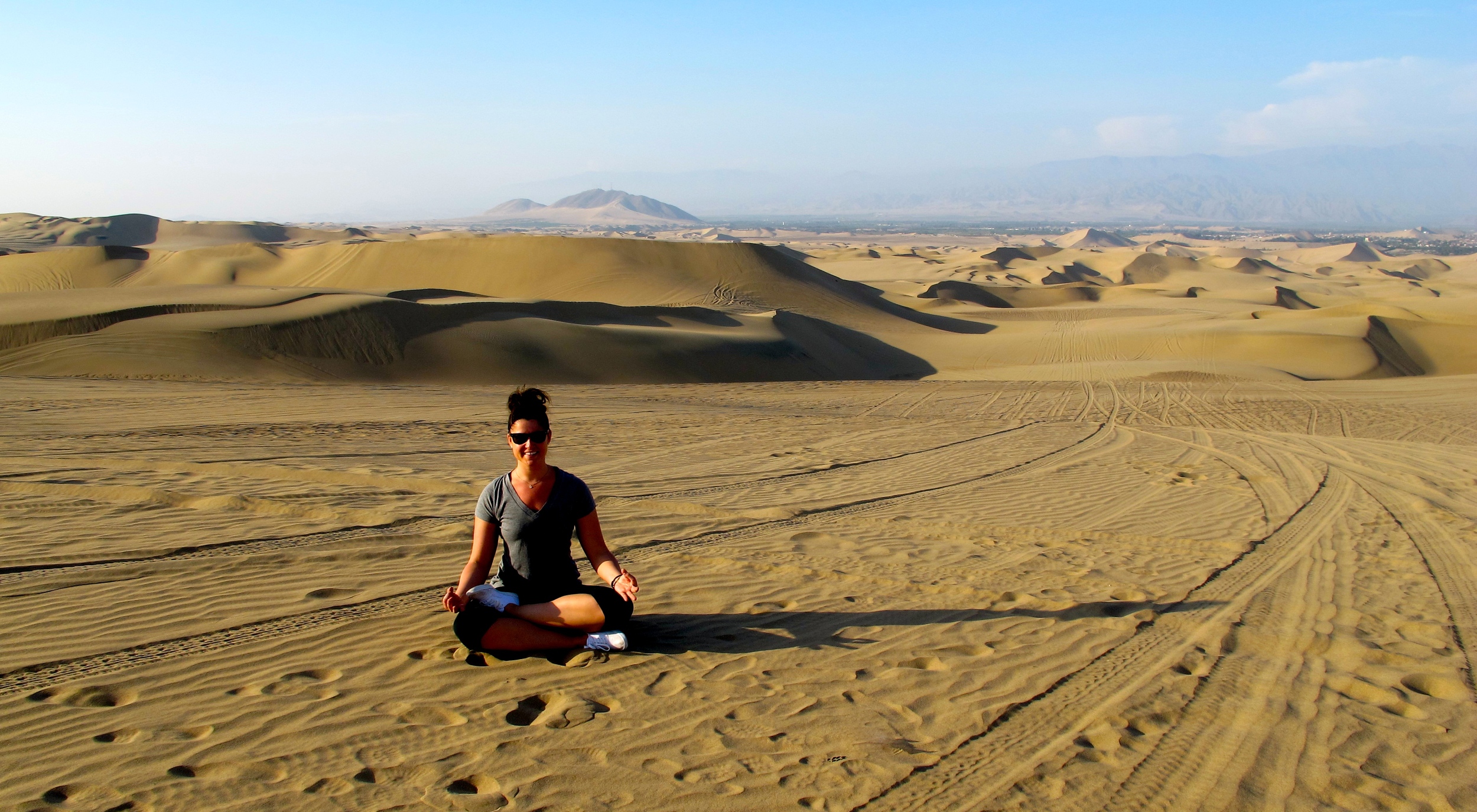 Hanging out in the dunes of Peru near the Huachachina Oasis. 2012. 