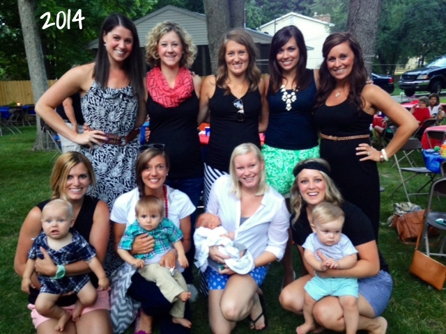 The Rib Party 2014. Some of the ladies and the newest additions to the group. 