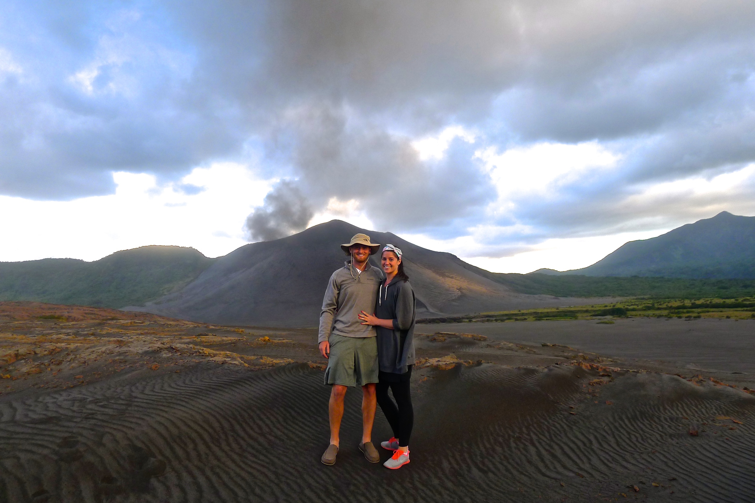 Jeff and I during our trip to Tanna in 2013. The island was reported to have 100% of it's crops and structures destroyed by Cyclone Pam.