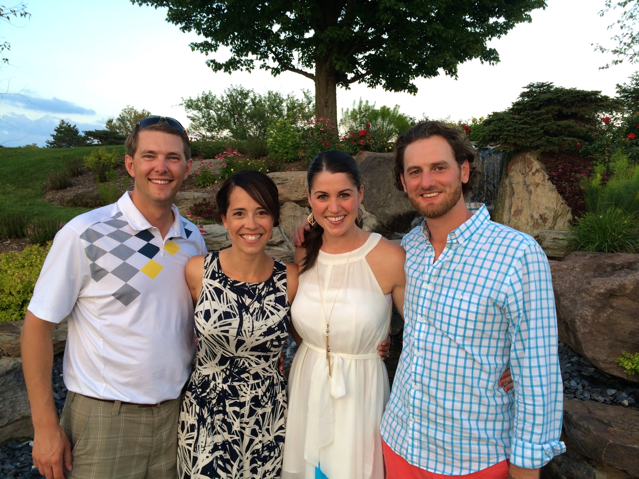 Zach, Andrea, Me, and Jeff at the annual Watermark Member Member Tournament. 
