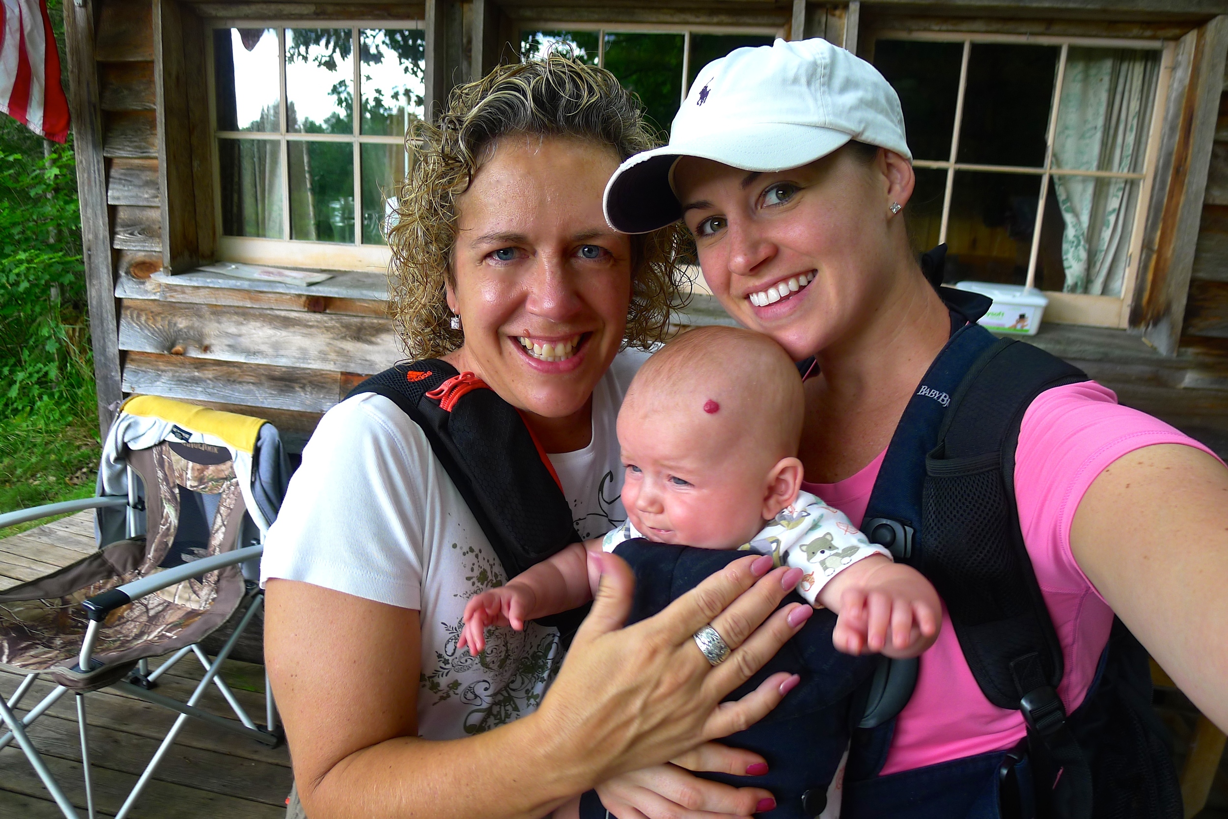  Mom, Natalie and me at the old camp.&nbsp; 