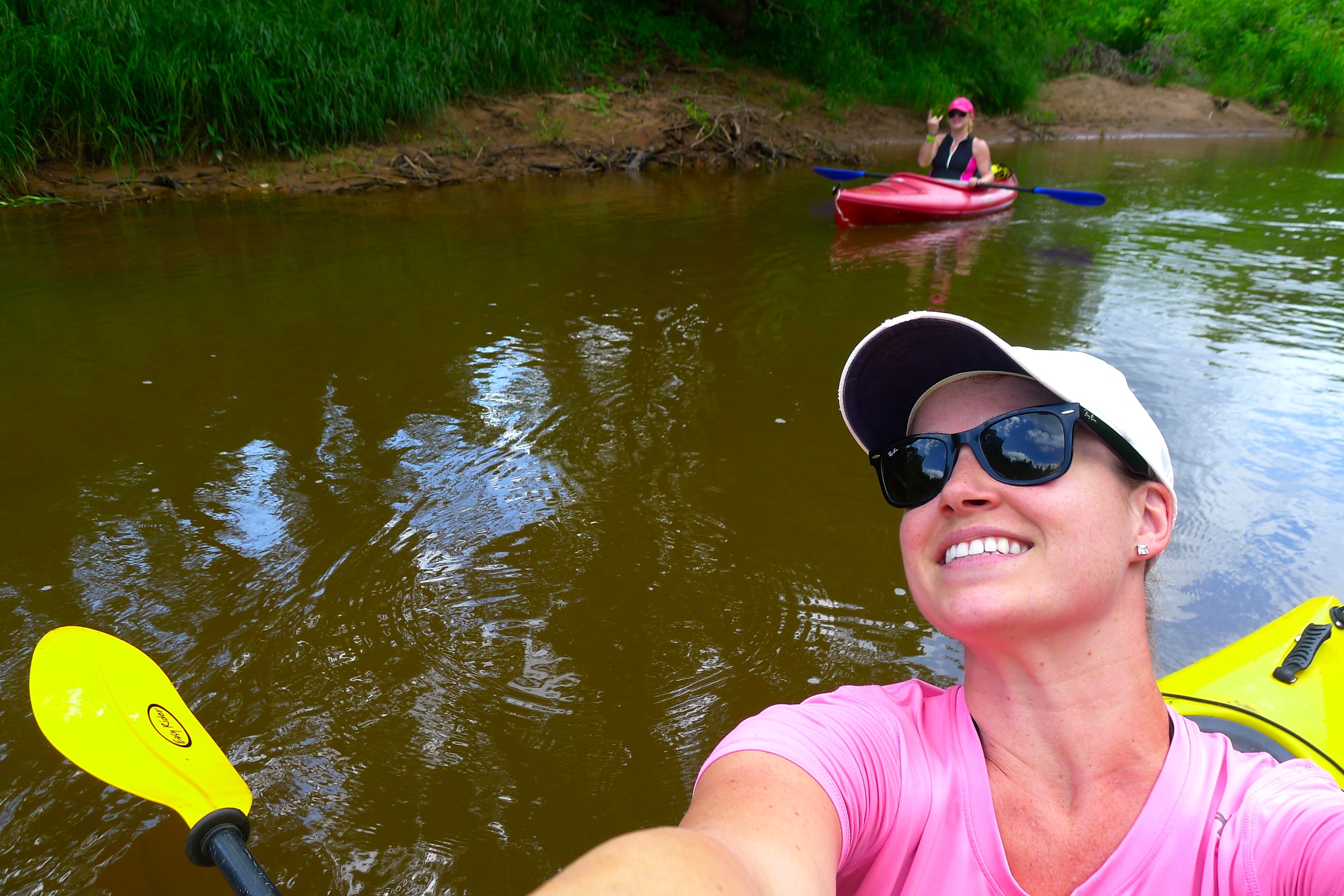  Our local buddy Kelly joined us on our kayak trip.&nbsp; 