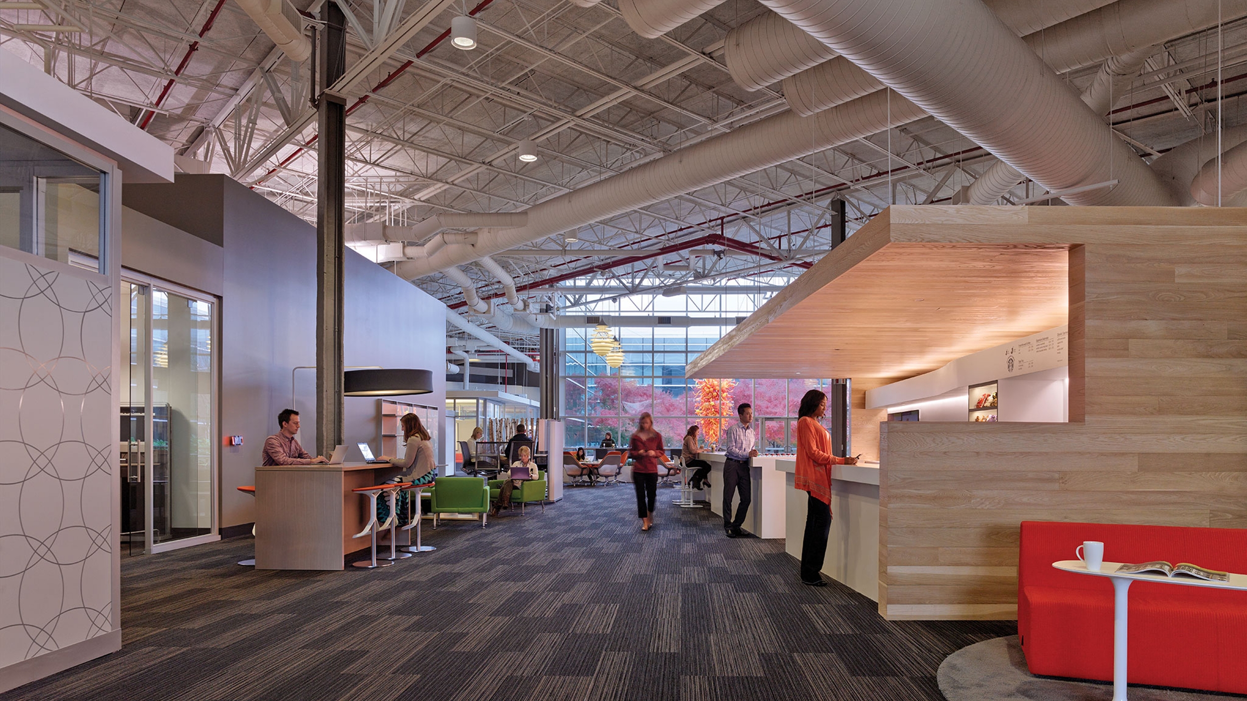 I'll be working out of the Steelcase Learning Center. 