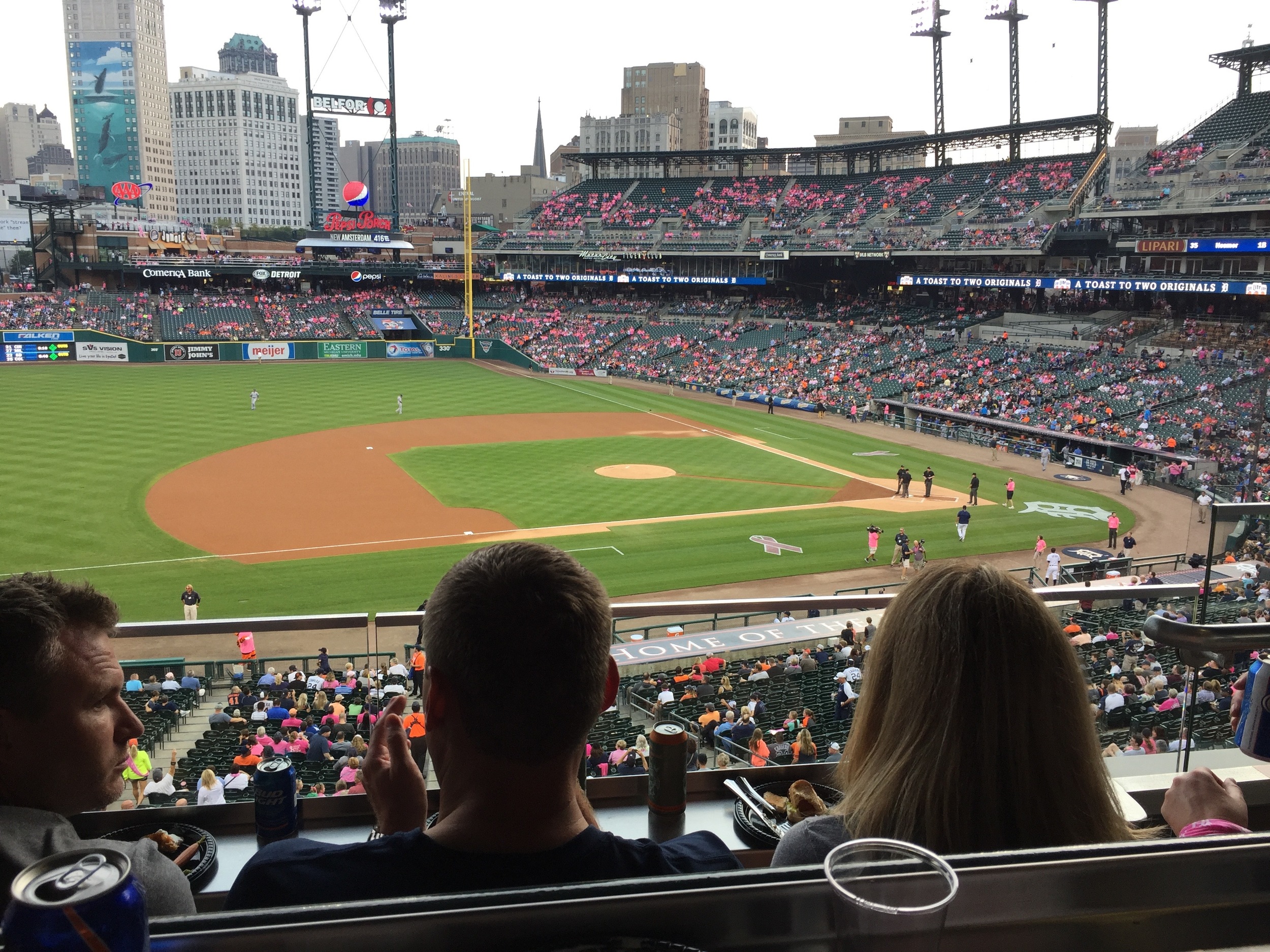 Comerica Park, Detroit Tigers Baseball. 