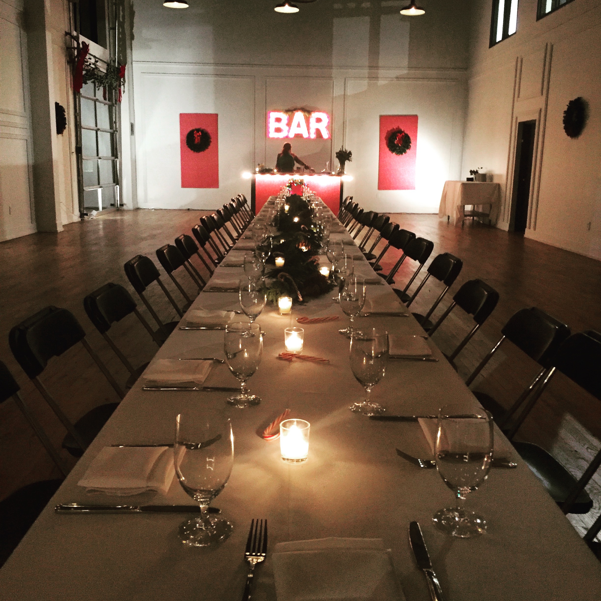Dinner at AK Rikks for the Powdered Wigs Christmas Party. 