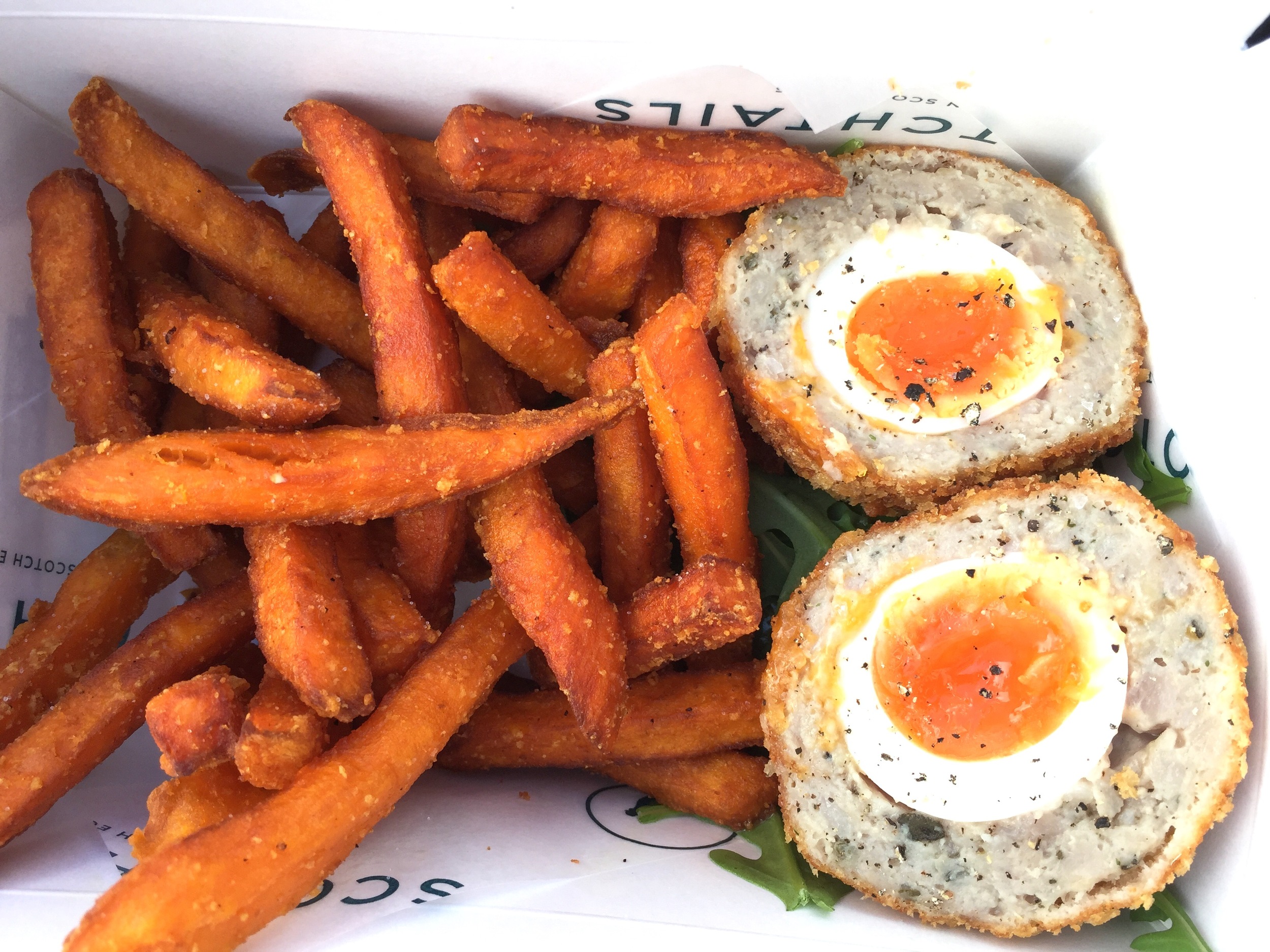 Best lunch I've had in a long time - Scotch Eggs from a vendor in Borough Market. 