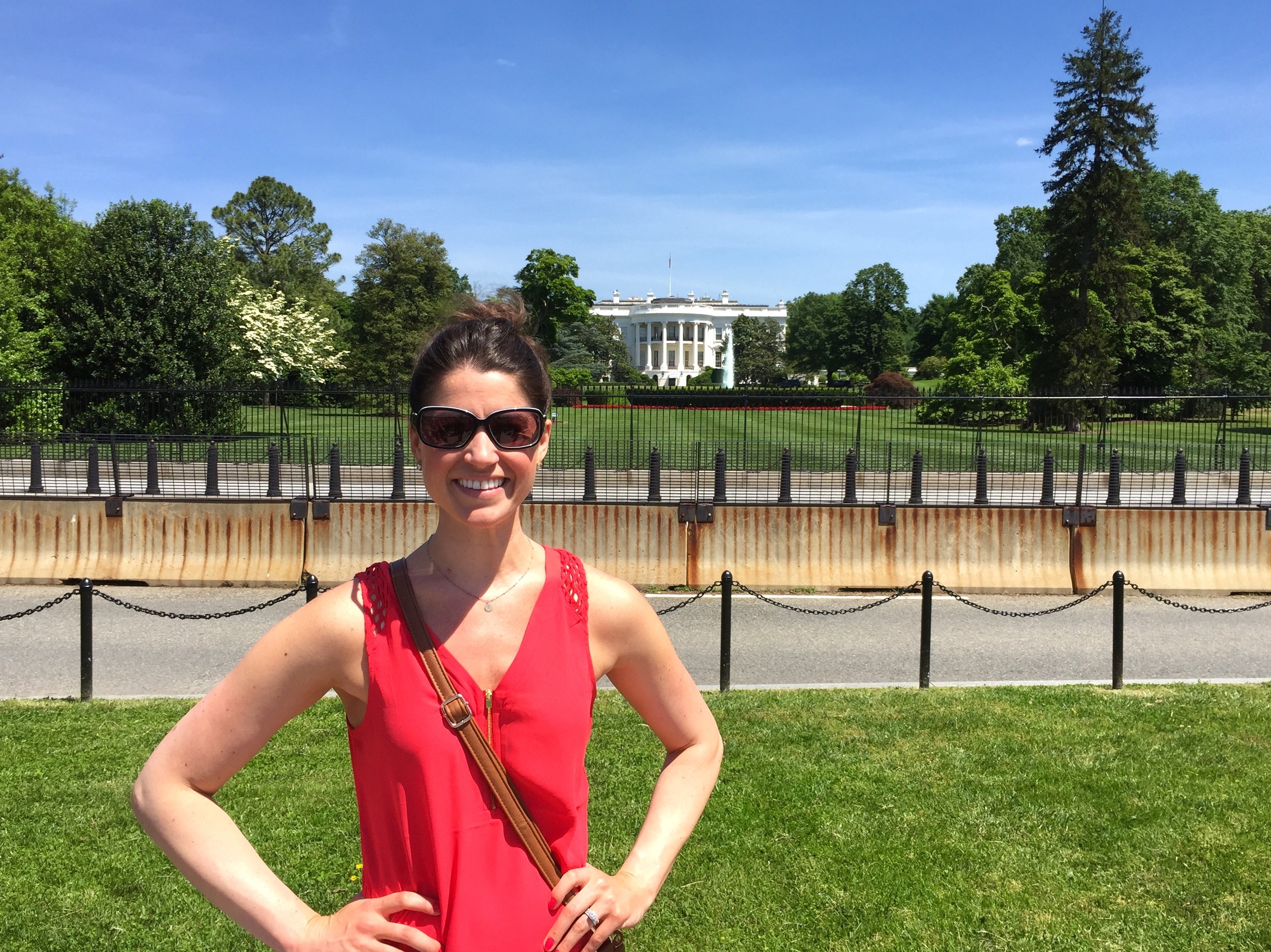 Outside the White House in Washington, D.C.